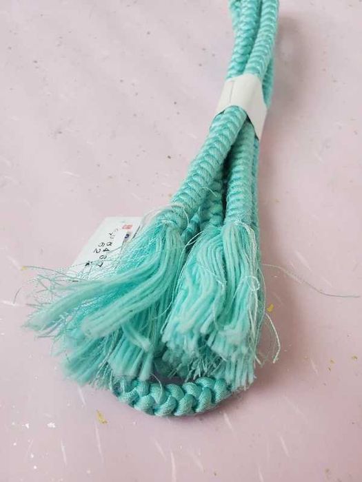 Niebieski pas obijime do kimono obi yukata sznurek japoński pasek