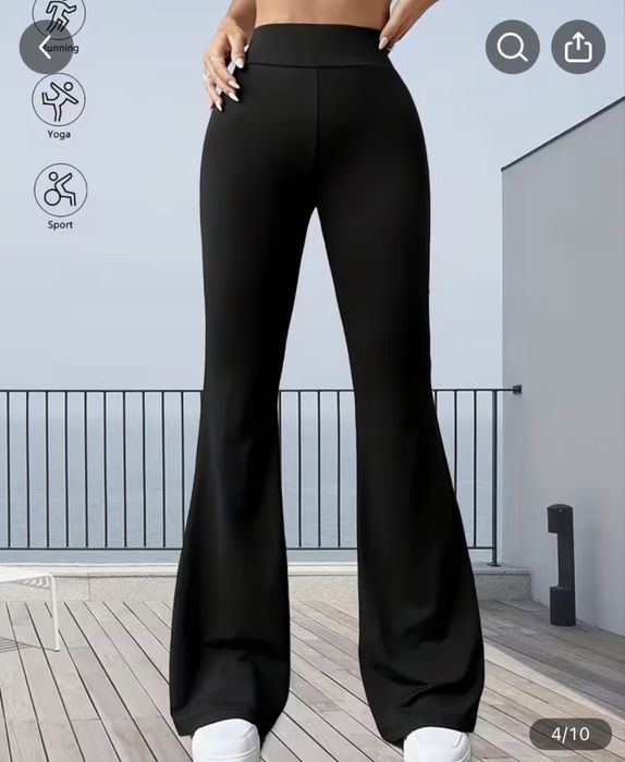 Жіночі чорні штани,брюки кльош,брюки палаццо