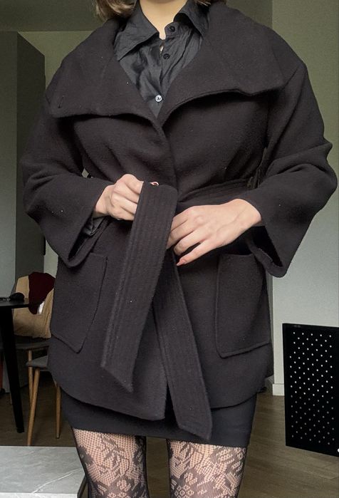 Plaszcz krotki elegancki S/M/L oldmomey fall jesień