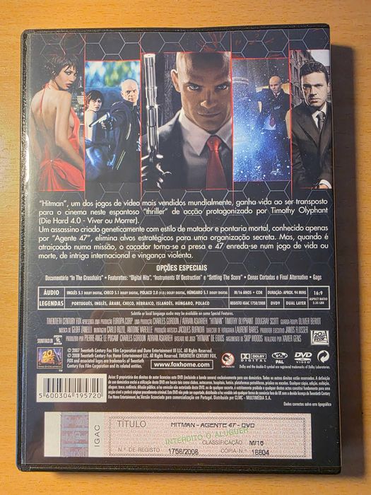 Filme em DVD "Unrated Hitman - Agente 47"