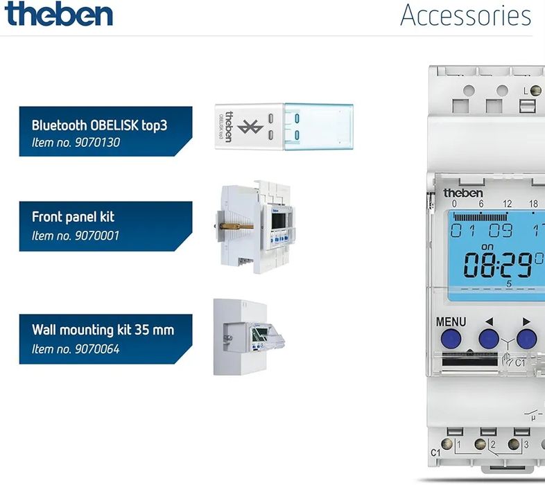 Theben TR 610 top3 1-канальний тижневий цифровий таймер