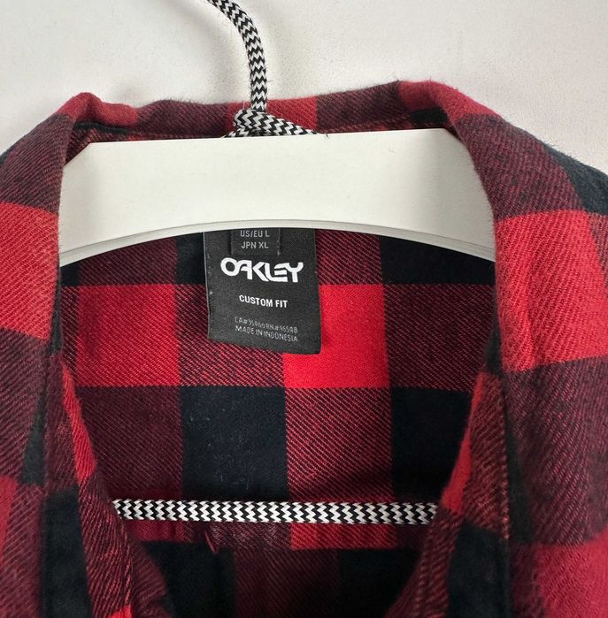 Koszula w kratę OAKLEY męska biurowa casual archive flanelowa L