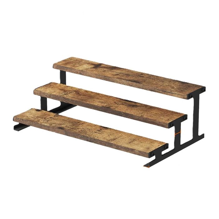 3 poziomowy drewniany Stojak Organizer Półki LOFT