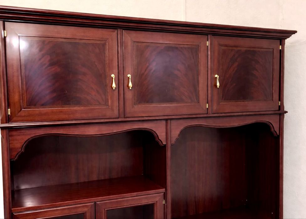 Cristaleira em Madeira Maciça – Móvel Sala Jantar Clássico 2m