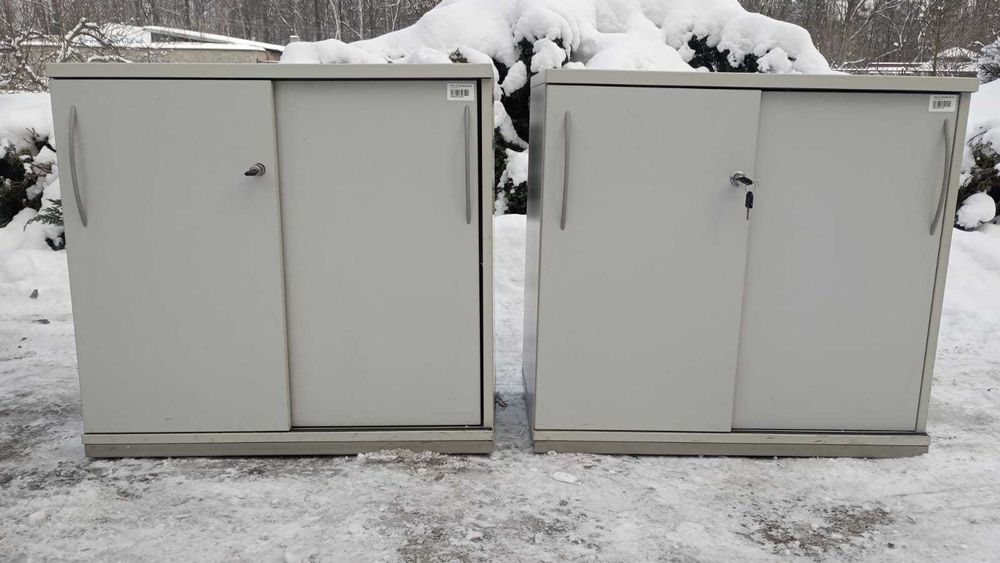 Komoda aktowa szara 80cm komody szafy aktowe biuro dom szkoła