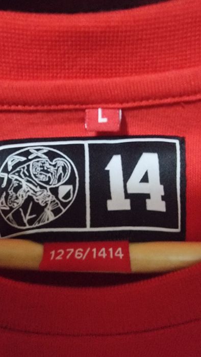 Camisola do  ajax johan cruiff  n 14 ajax anos 70comcertificado