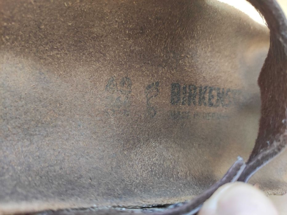 Damskie klapki japonki skórzane Birkenstock Gizeh r. 41 26,5 cm bdb