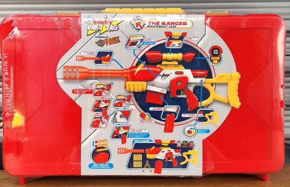 Karabin wyrzutnia walizka  Ryan's World Foam Dart Ranger Build'n'Blast