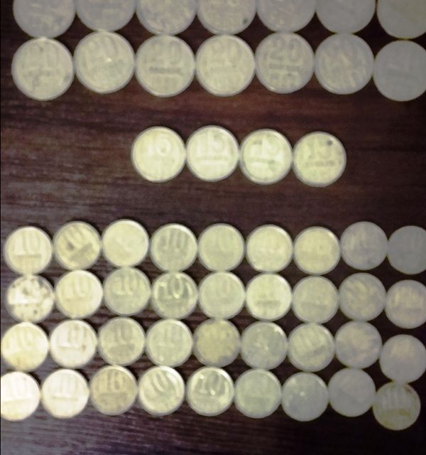 Монеты времен СССР в ассортименте