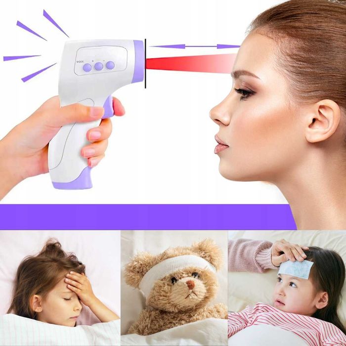 TERMOMETR BEZDOTYKOWY MEDYCZNY podczerwień LCD elektroniczny cyfrowy