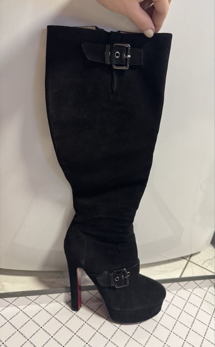 Продам ботфорты замшевые