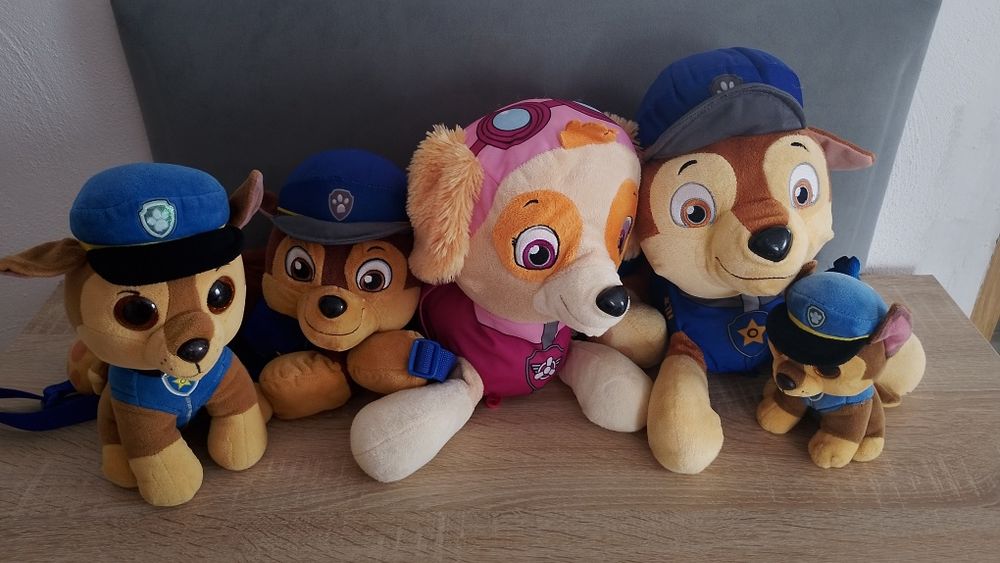 Zestaw pluszaków z serii psi patrol