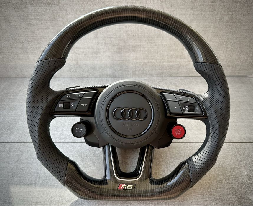 Руль карбон лепестки AUDI a3 a4 a5 s3 s4 s5 b9 карбоновый руль АУДИ