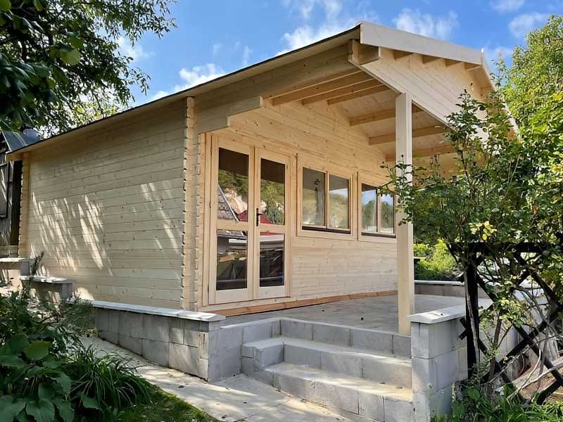 DOMEK HELENA Letniskowy 6x5m BAL 44mm BEZ POZWOLENIA Taras Producent