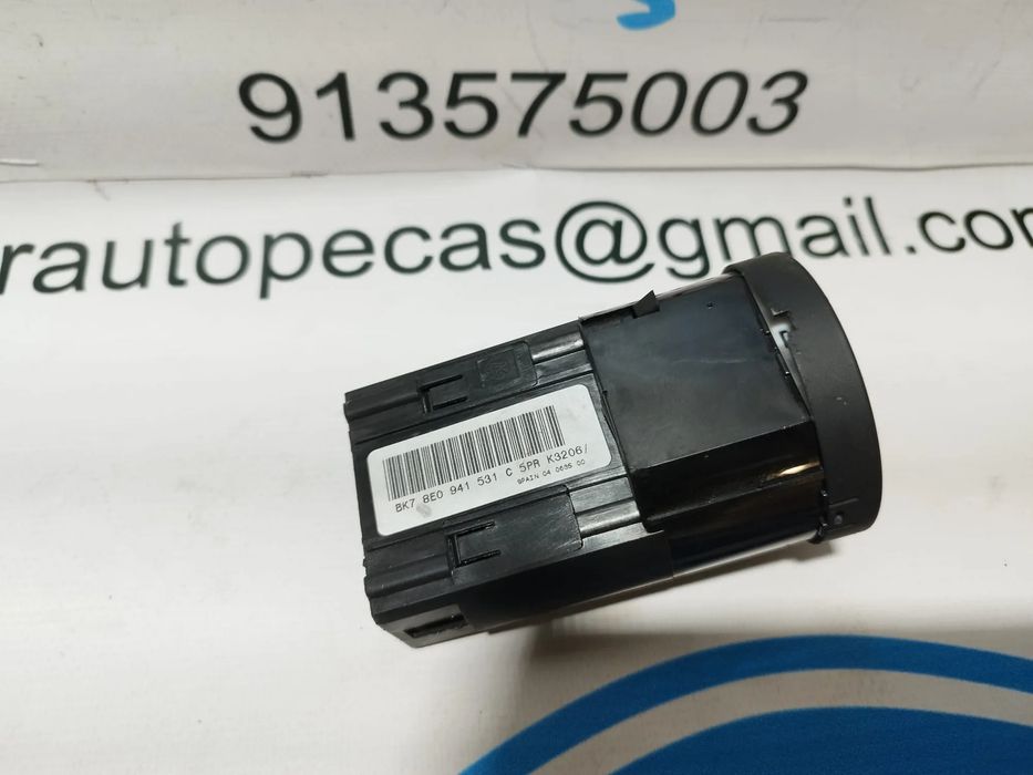 MODULO LUZES SWITCH  BOTÃO LUZES GRUPO VAG  AUDI A4 B7 8E0941531C