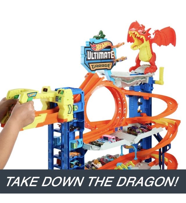 Hot Wheels City Let's Race Garage Playset мегагараж Легенданий гараж