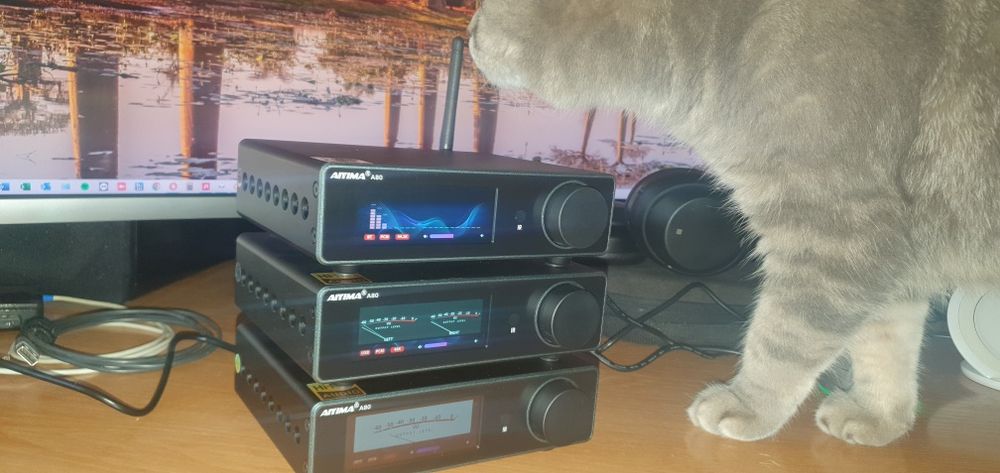 Підсилювач звуку AIYIMA A80 + ЦАП Bluetooth 5.1 з Б. Живлення 48 V 5А