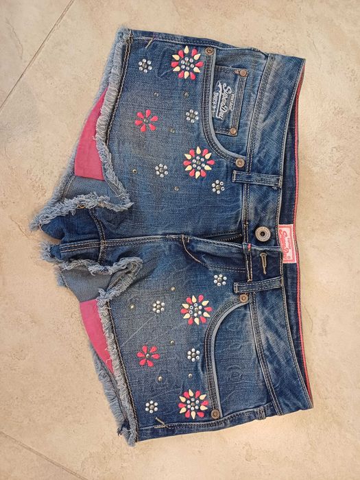 Spodenki szorty jeansowe roz. S SuperDry