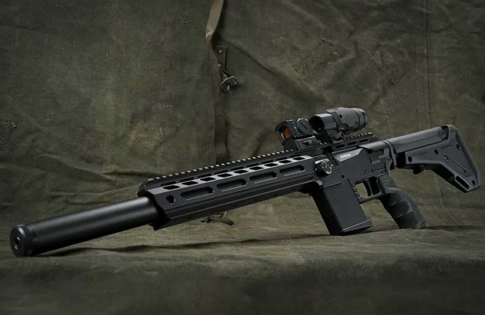Carabina de ar comprimido PCP FX DRS tactical 700mm calibre 5.5mm