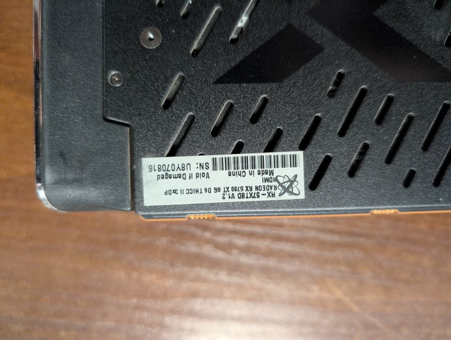 Radeon RX5700XT XFX Thicc II 8GB DDR6