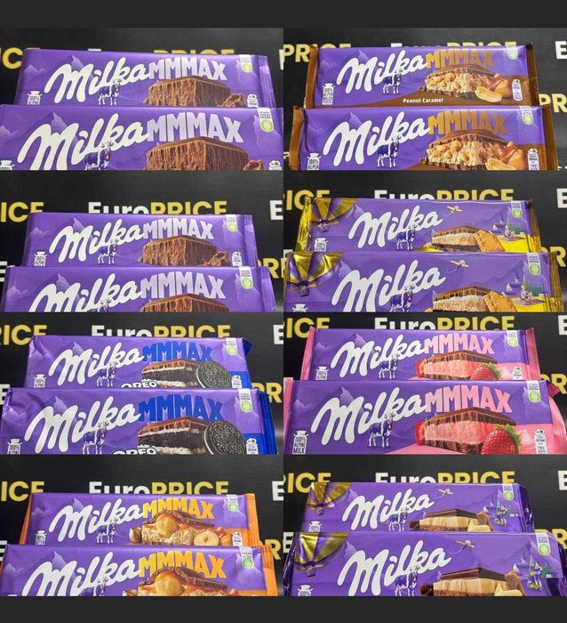 Опт ! Milka MAX Шоколад мілка максі, Шоколад milka mmmax. 300грам !