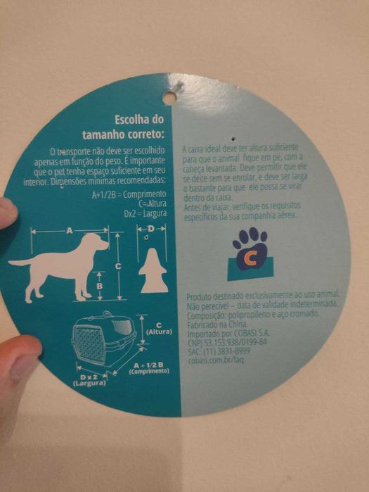 Caixa de Transporte Pet – Tamanho Inter – Padrão IATA – Até 23kg