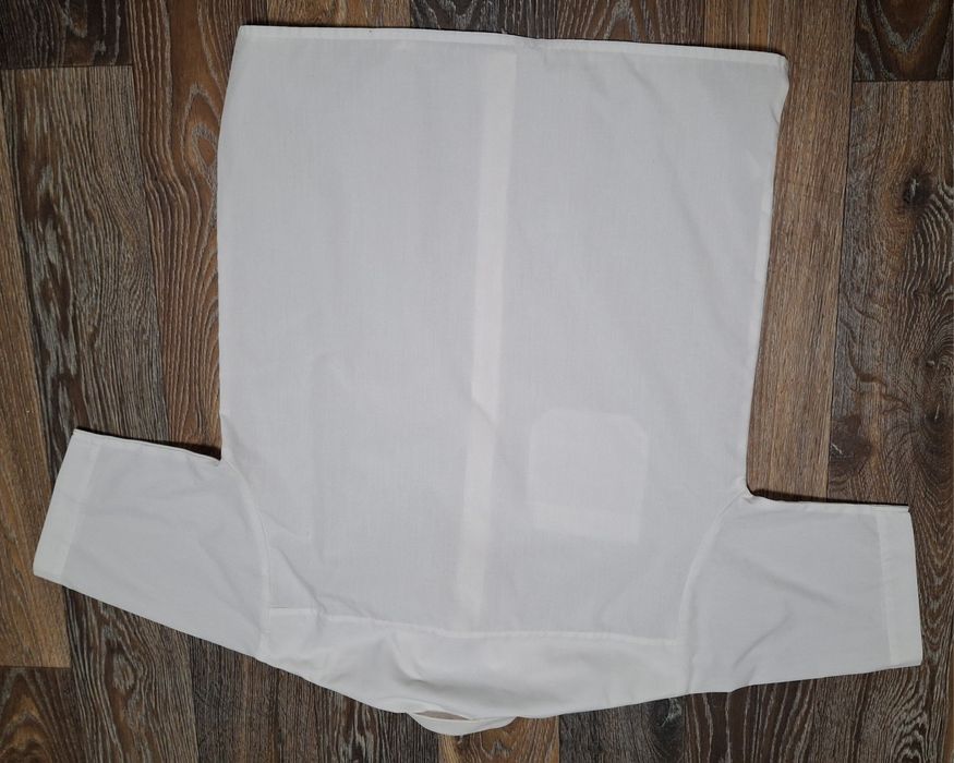 Белая рубашка с коротким рукавом для мальчика 12 лет