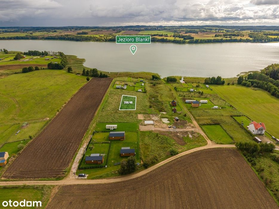 Działka nad jeziorem Blanki - WARMIA.