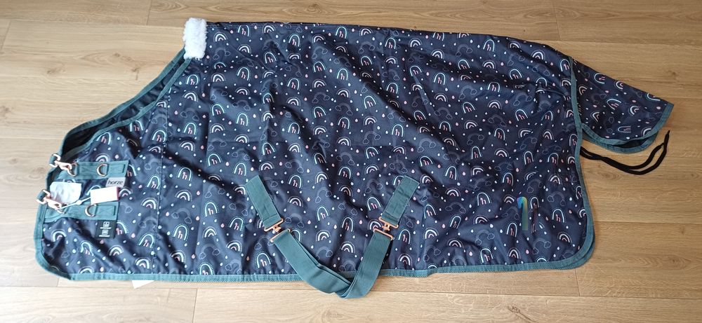 NOWA Przepiękna derka padokowa przeciwdeszczowa dla kucyka, 115