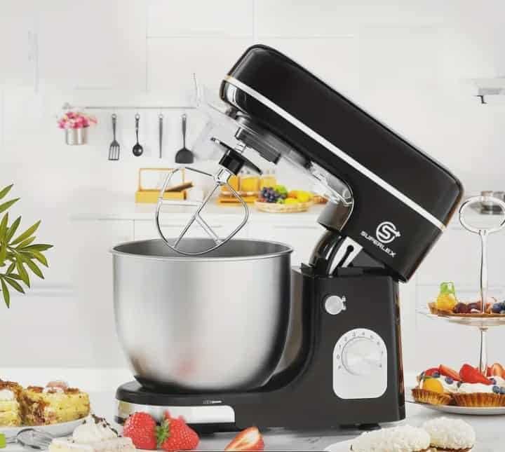 Mikser Stojący  1300 W, Czarny. 8 Prędkości , 5L pojemności