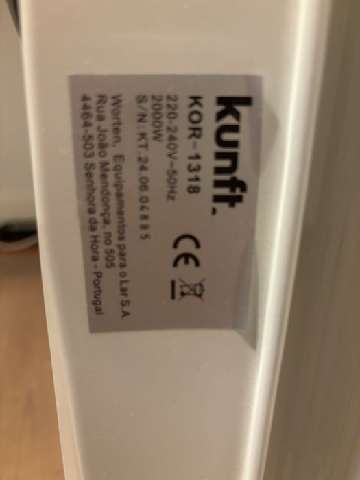 Aquecedor oleo Kunft