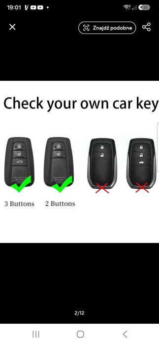 Etui na kluczyk Toyota