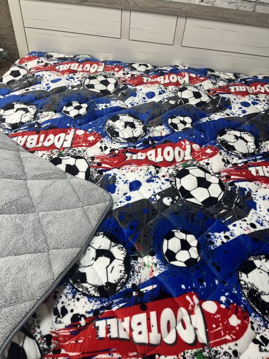 Зимові дитячі ковдри верх фліс низ штучне хутро.Топ продажу