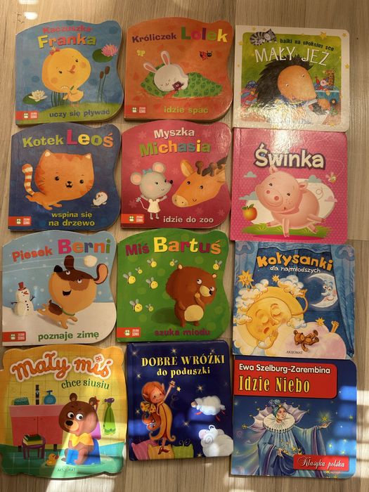 Książeczki dla dzieci  12 szt