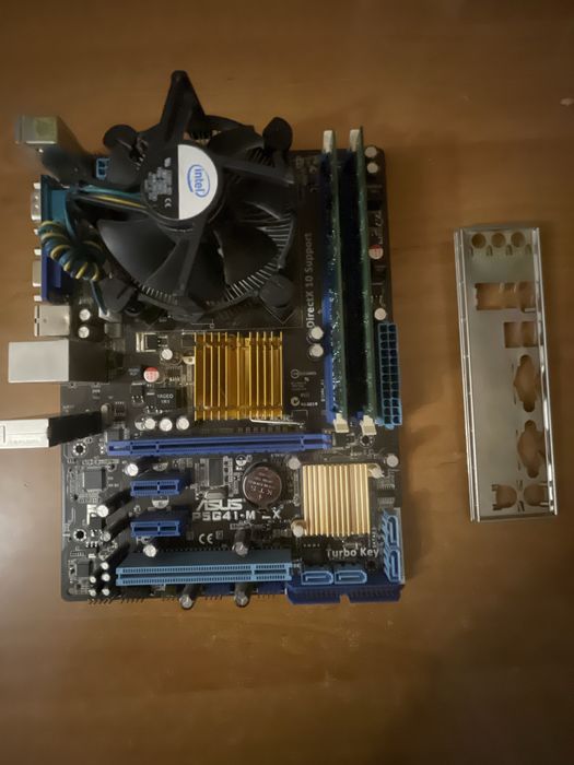 Продам материнская плата комплект ASUS P5G41-M LX