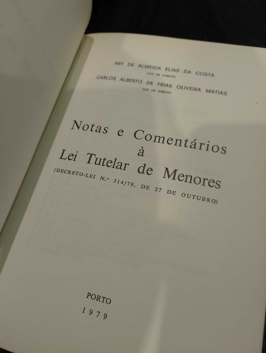 Notas e Comentários à Lei Tutelar de Menores (1979)