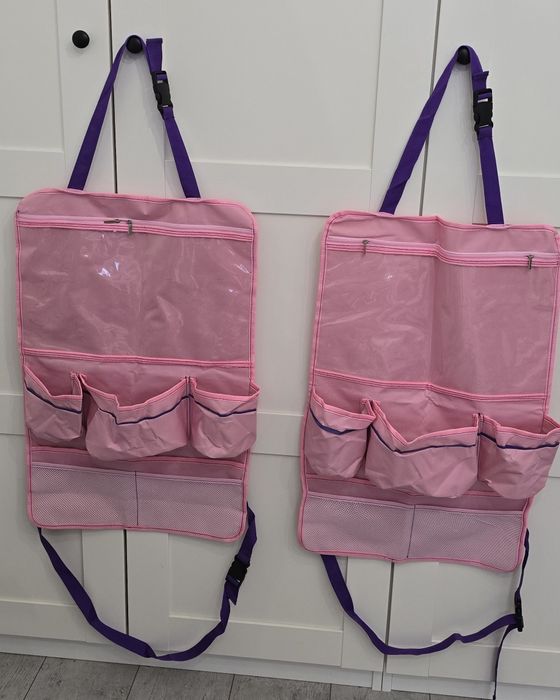 Stolik Organizer Auto Rysowanie Jednorożec Róż Dziewczynka 2 sztuki