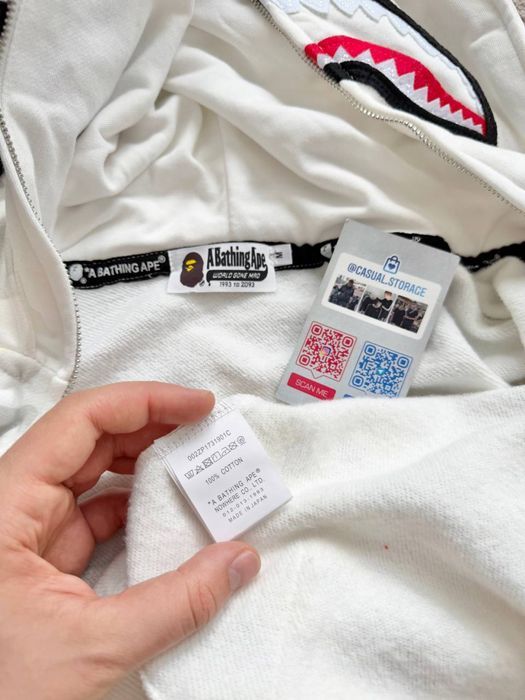Зип худи Bape с двойным капюшоном