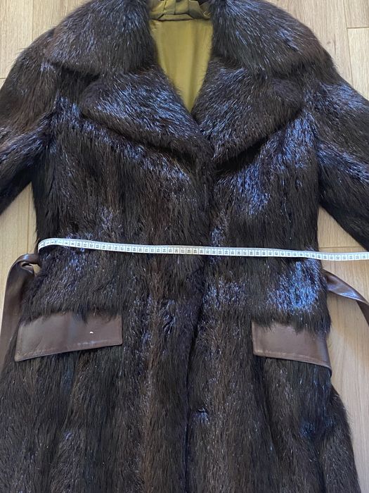 Шуба из меха нутрии