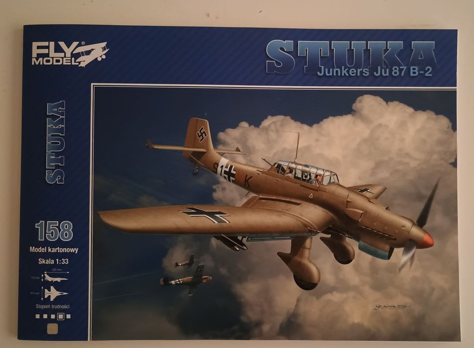 Model kartonowy Junkers Ju-87 Stuka 1:33