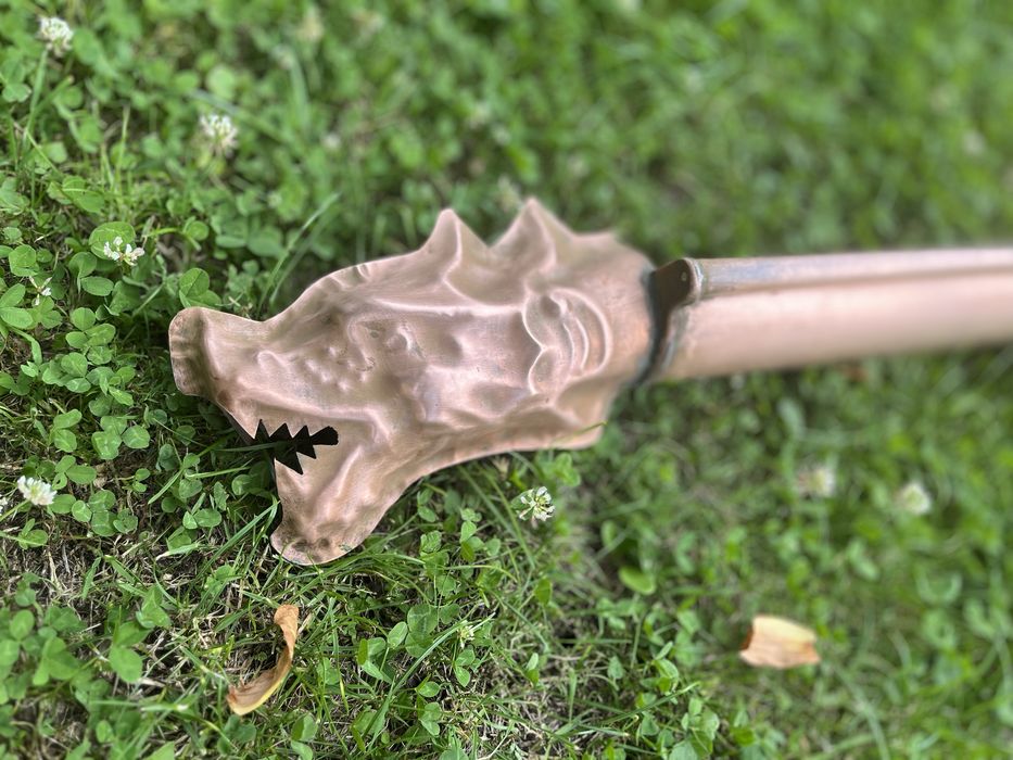 Rynna miedziana z rzygaczem