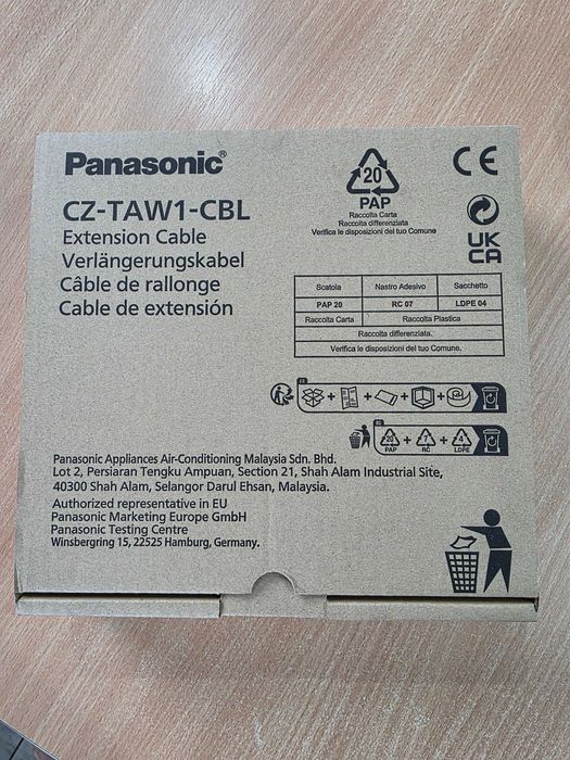 Oryginalny przewód do pompy ciepła Panasonic CZ-TAW1-CBL