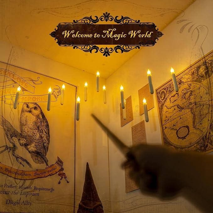 Літаючі свічки Гаррі Поттер дві комплектації на вибір + чарівна паличк