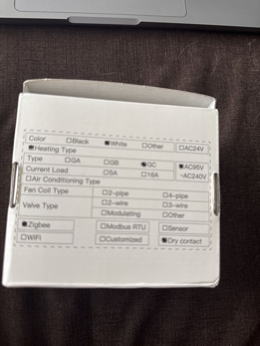 Termostato ZIGBEE com controlo de voz MOES