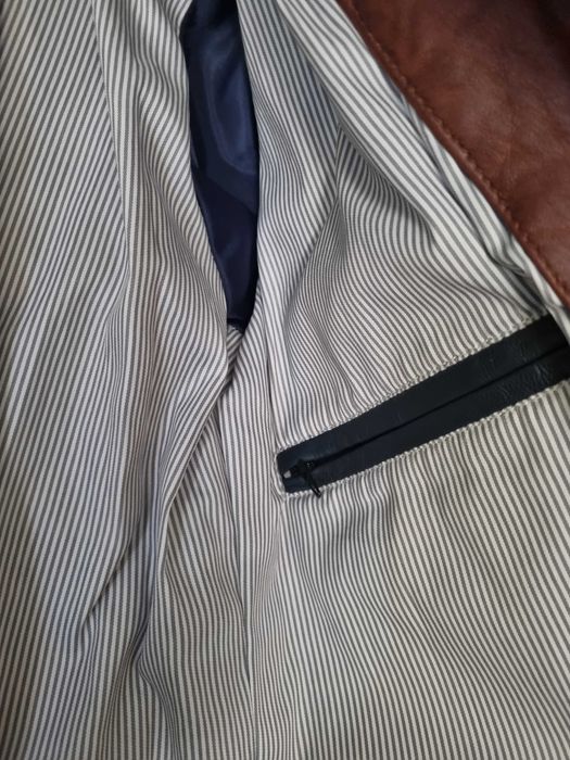 kurtka skorzana pikowana