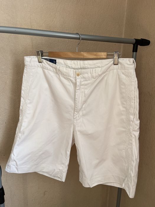 Polo Ralph Lauren білі шорти з вишивкою (розмір 36)