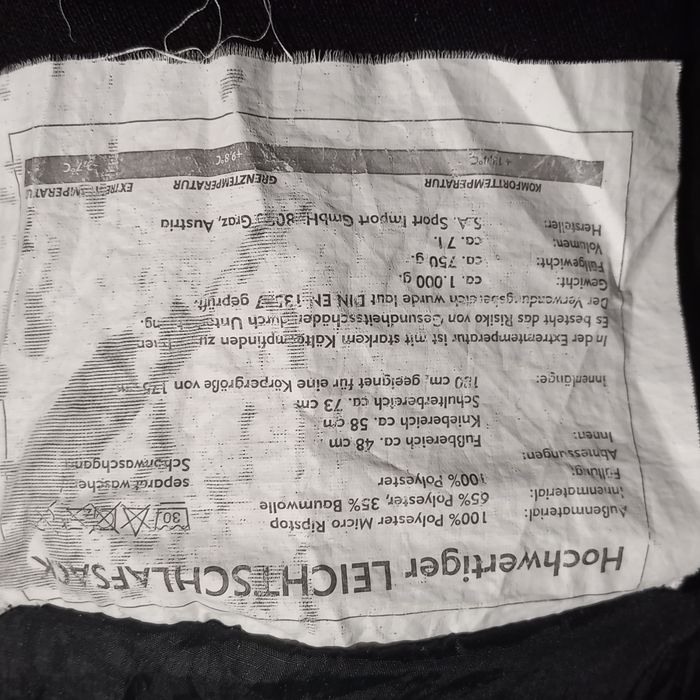 Спальный  мешок  -2 ° -7 °