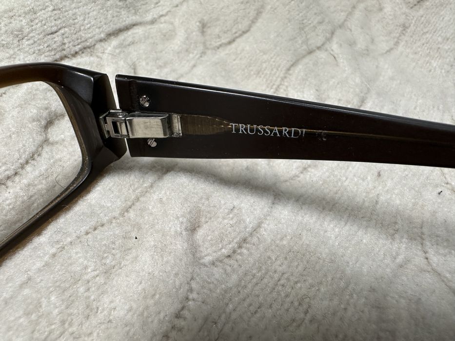 Armação de óculos graduados cor castanho mate Trussardi