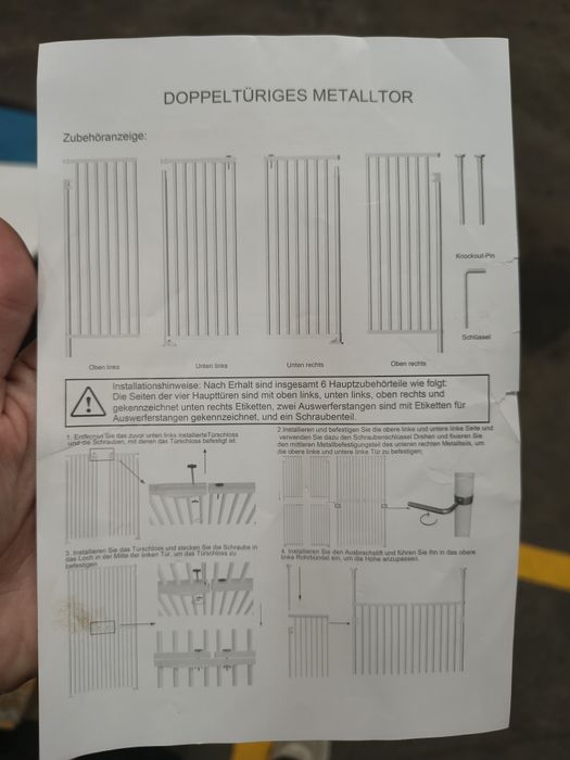 Bramka wysoka do drzwi