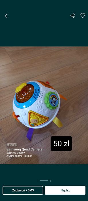Zabawka interaktywna vtech, migoczącą hula kula